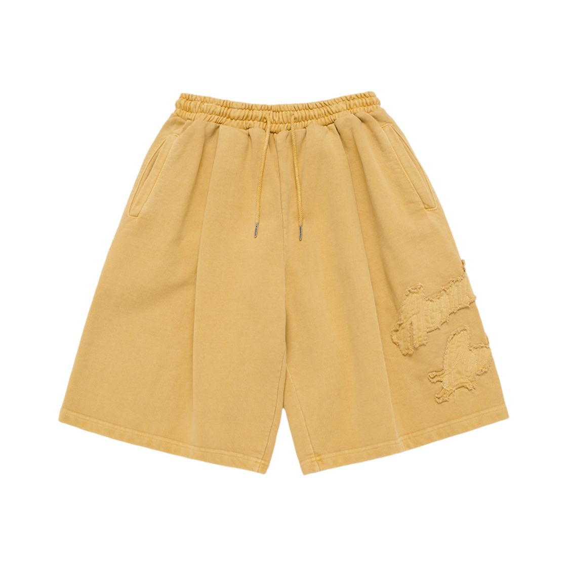 24FW-BT-SP-LG-APP-LYW ACME DE LA VIE Applique Logo Pigment Short Pants Light Yellow