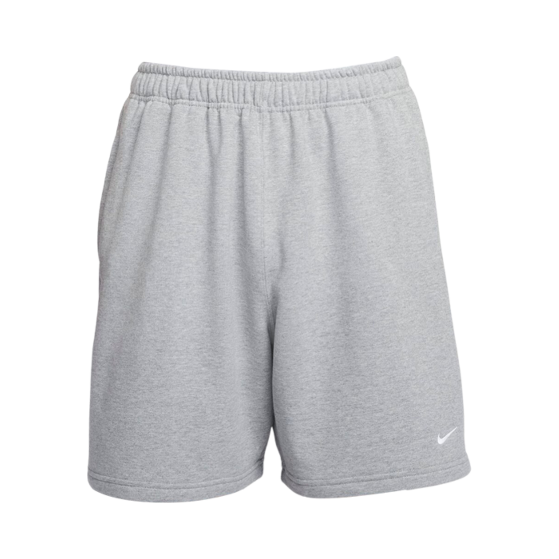 나이키 솔로 스우시 프렌치 테리 쇼츠 다크 그레이 헤더 - 아시아(Nike Solo Swoosh French Terry Shorts Dark Grey Heather - Asia)