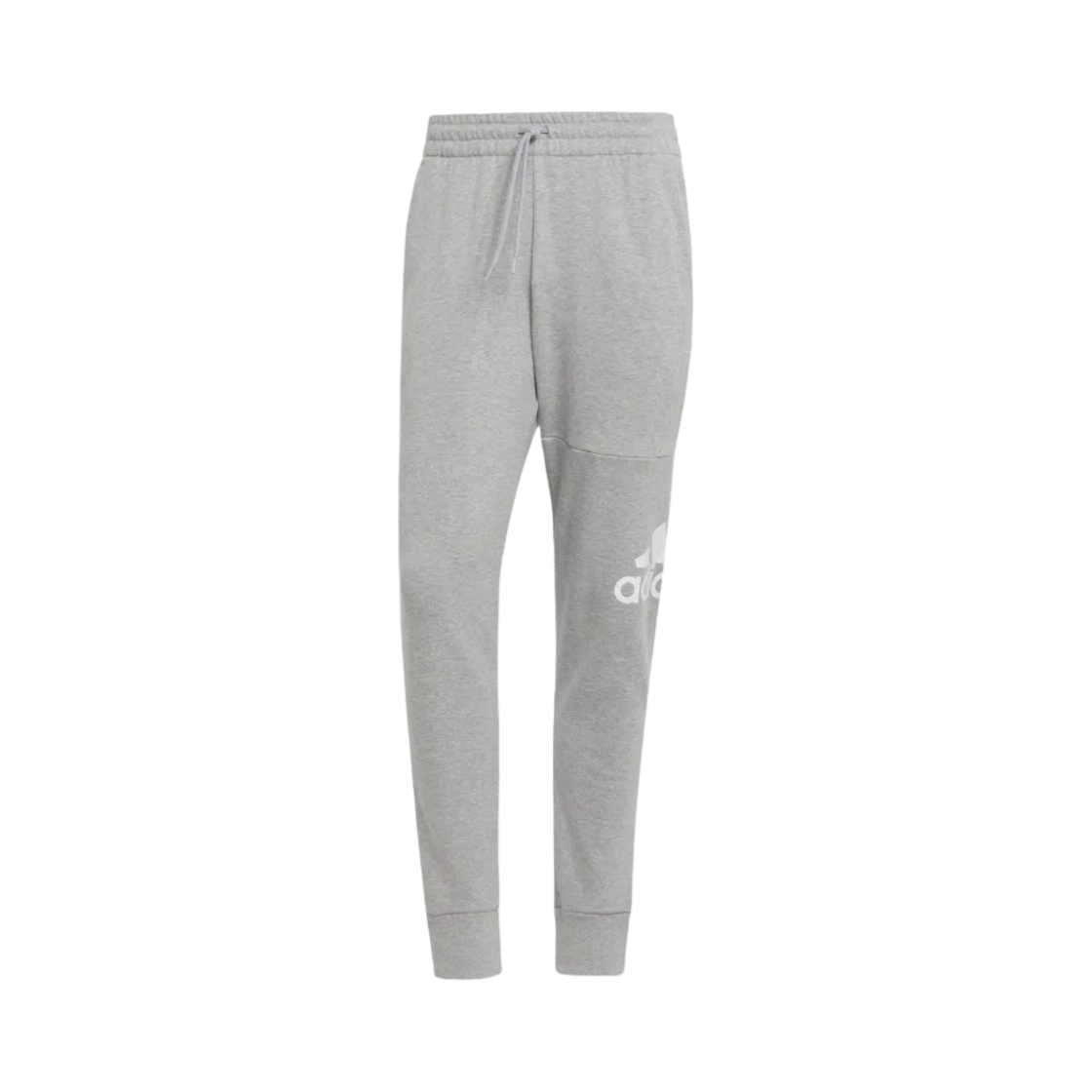아디다스 에센셜 프렌치 테리 테이퍼드 커프 로고 팬츠 미디움 그레이 헤더 - US 사이즈(Adidas Essentials French Terry Tapered Cuff Logo Pants Medium Grey Heather - US Sizing) - 1
