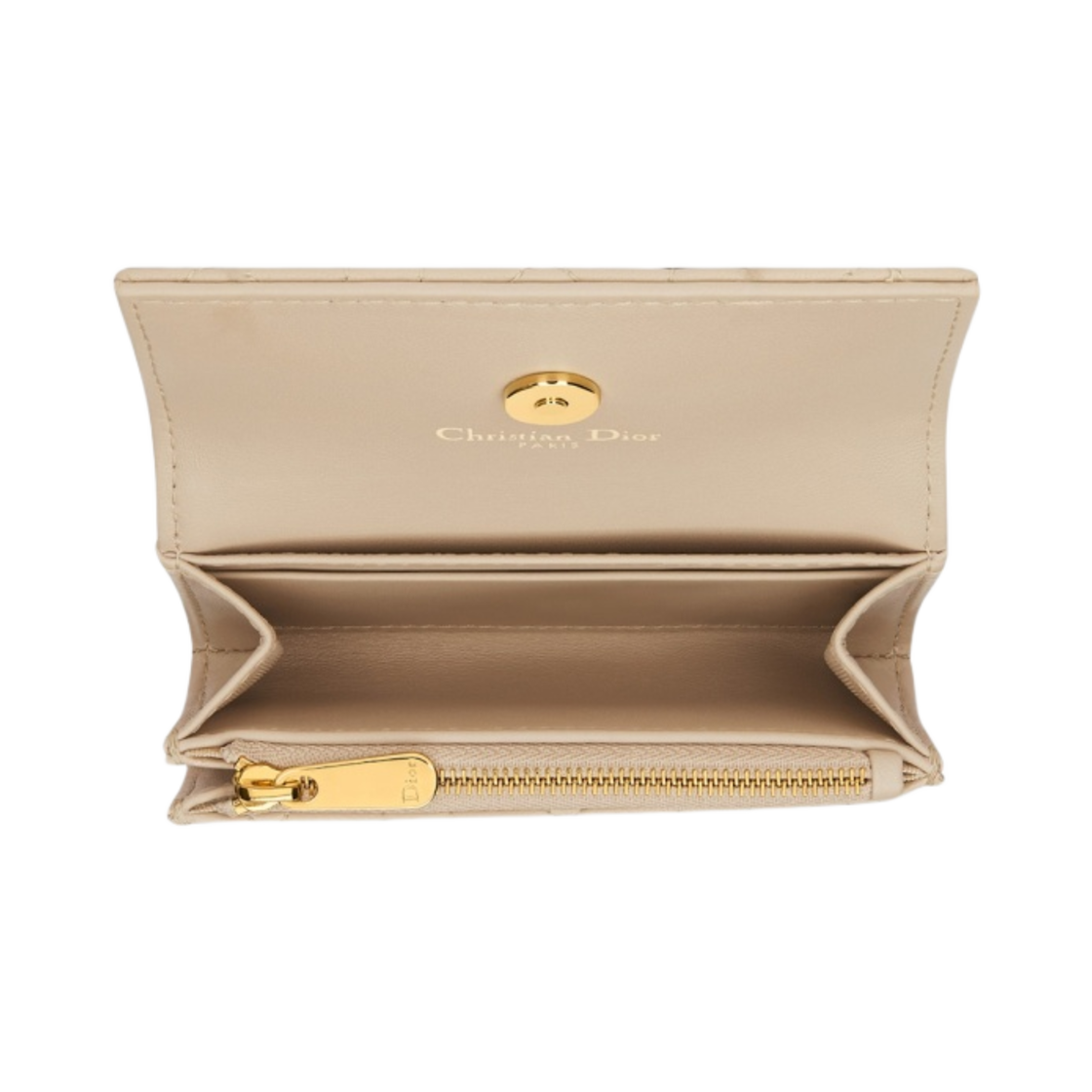 디올 졸리 글라이신 지갑 까나쥬 램스킨 파우더 베이지(Dior Jolie Glycine Wallet Cannage Lambskin Powder Beige) - 3