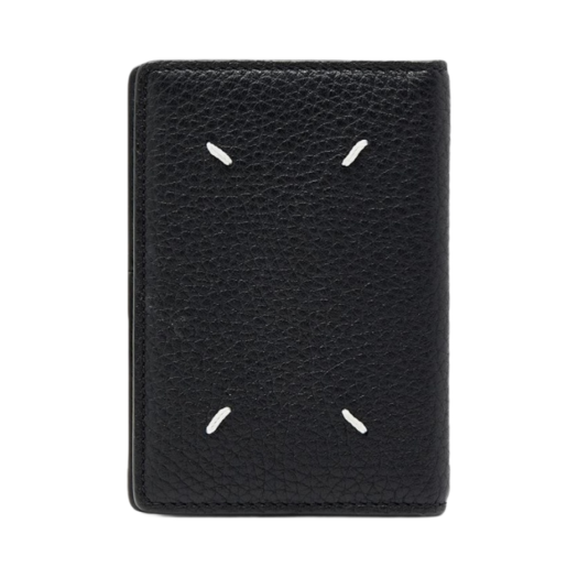 S55UI0203P2686H1669 Maison Margiela Leather Bi-Fold Card Holder Black
