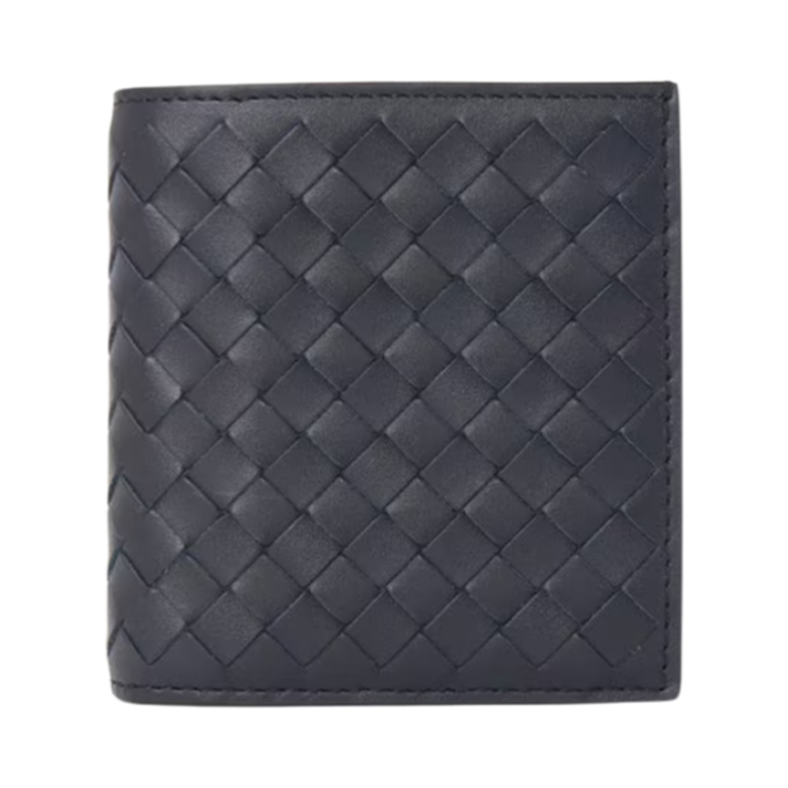 보테가 베네타 인트레치아토 반지갑 네이비(Bottega Veneta Intrecciato Bi-Fold Wallet Navy) - 1