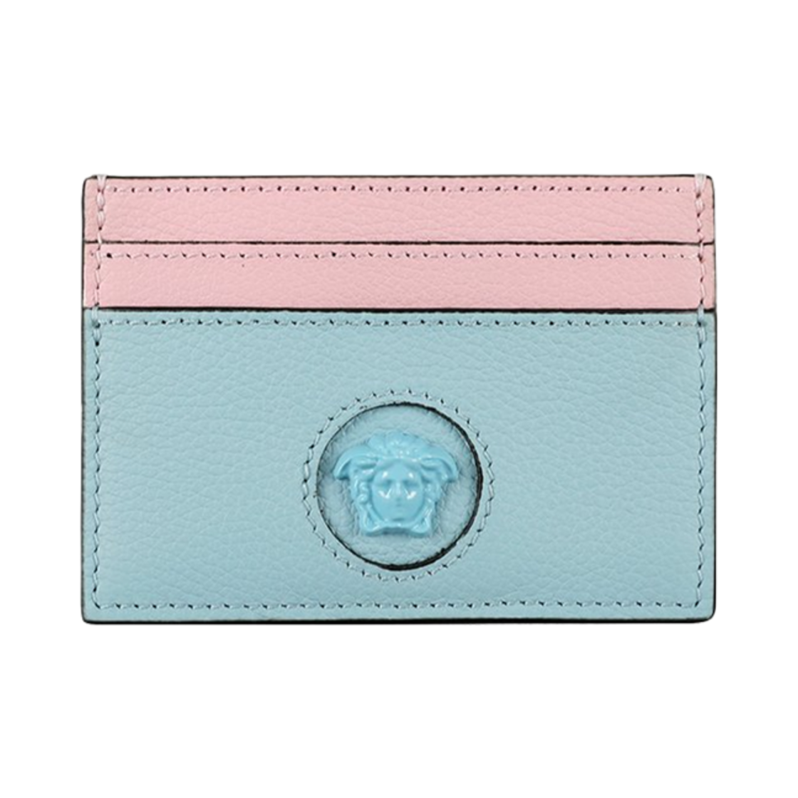 베르사체 라 메두사 카드 케이스 핑크 블루(Versace La Medusa Card Case Pink Blue)