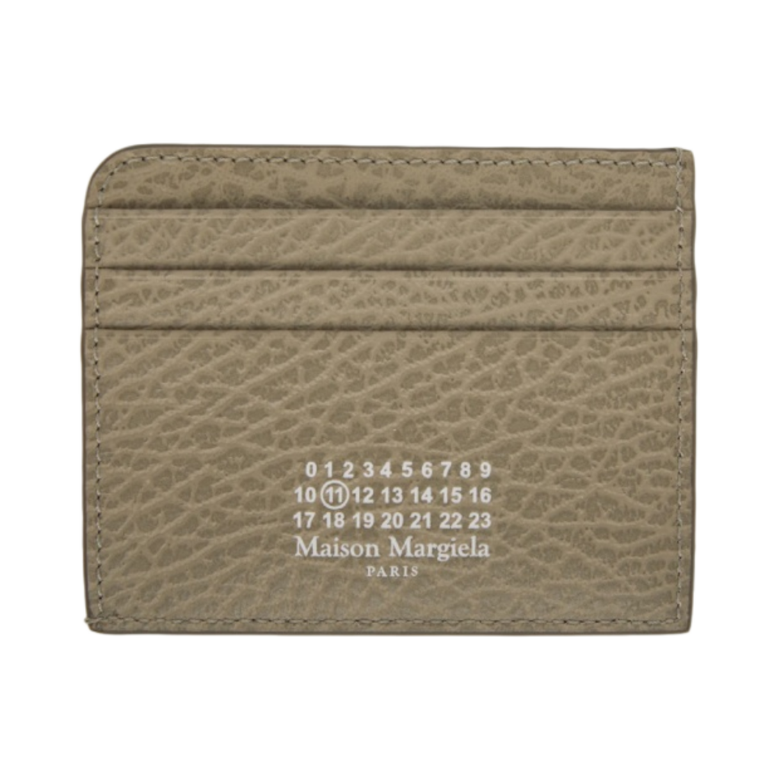 ★送料・関税込★ Maison Margiela Bovine Leather Card Holder 메종 마르지엘라 넘버 로고 보빈 레더 카드 홀더 아이보리