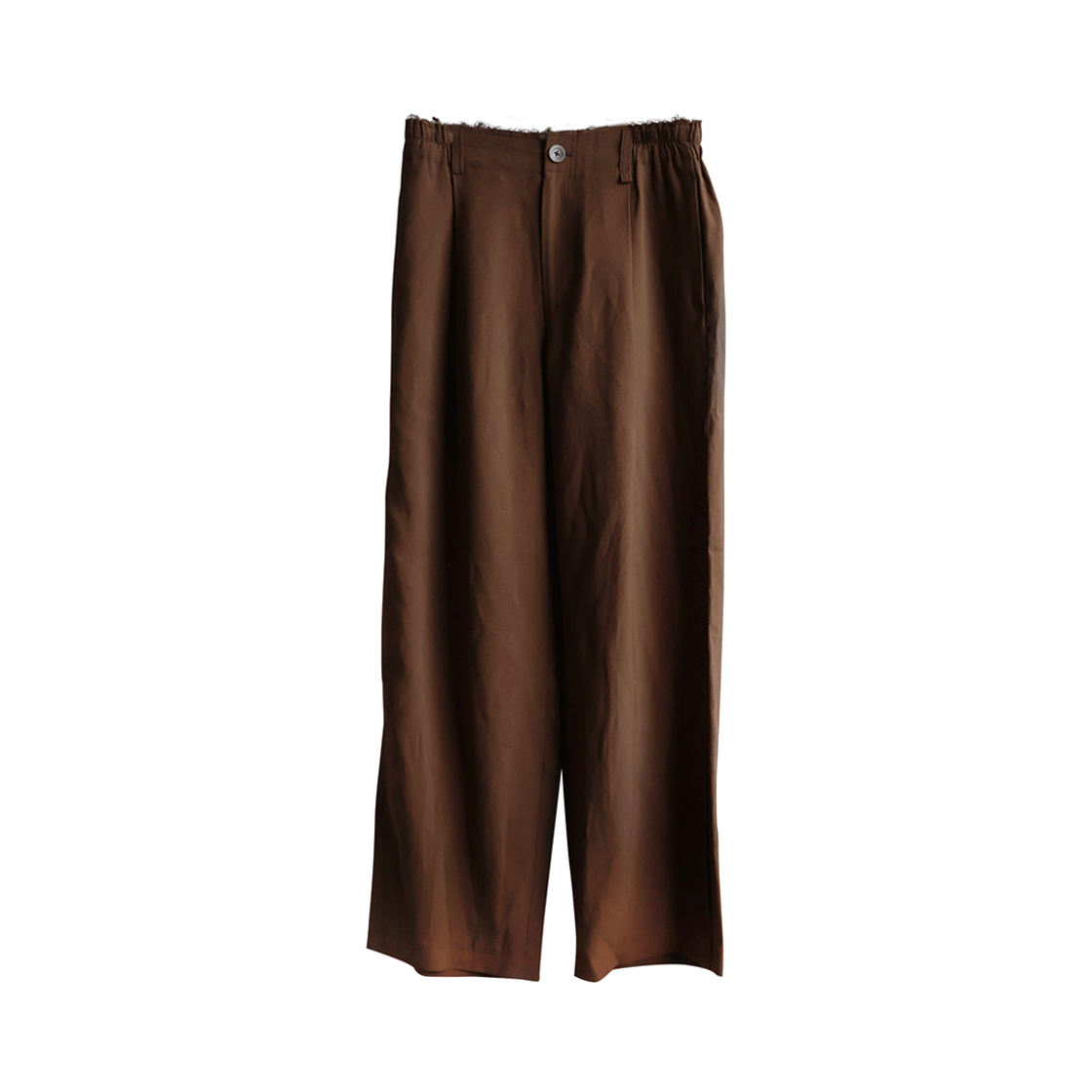 25SSLP01BRO NA A NANA Slit Wide Pants Brown