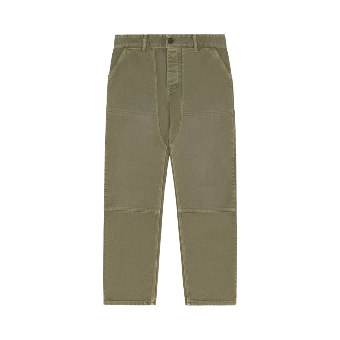 - Aime Leon Dore Garment Dyed Double Knee Carpenter Pant Oil Green
