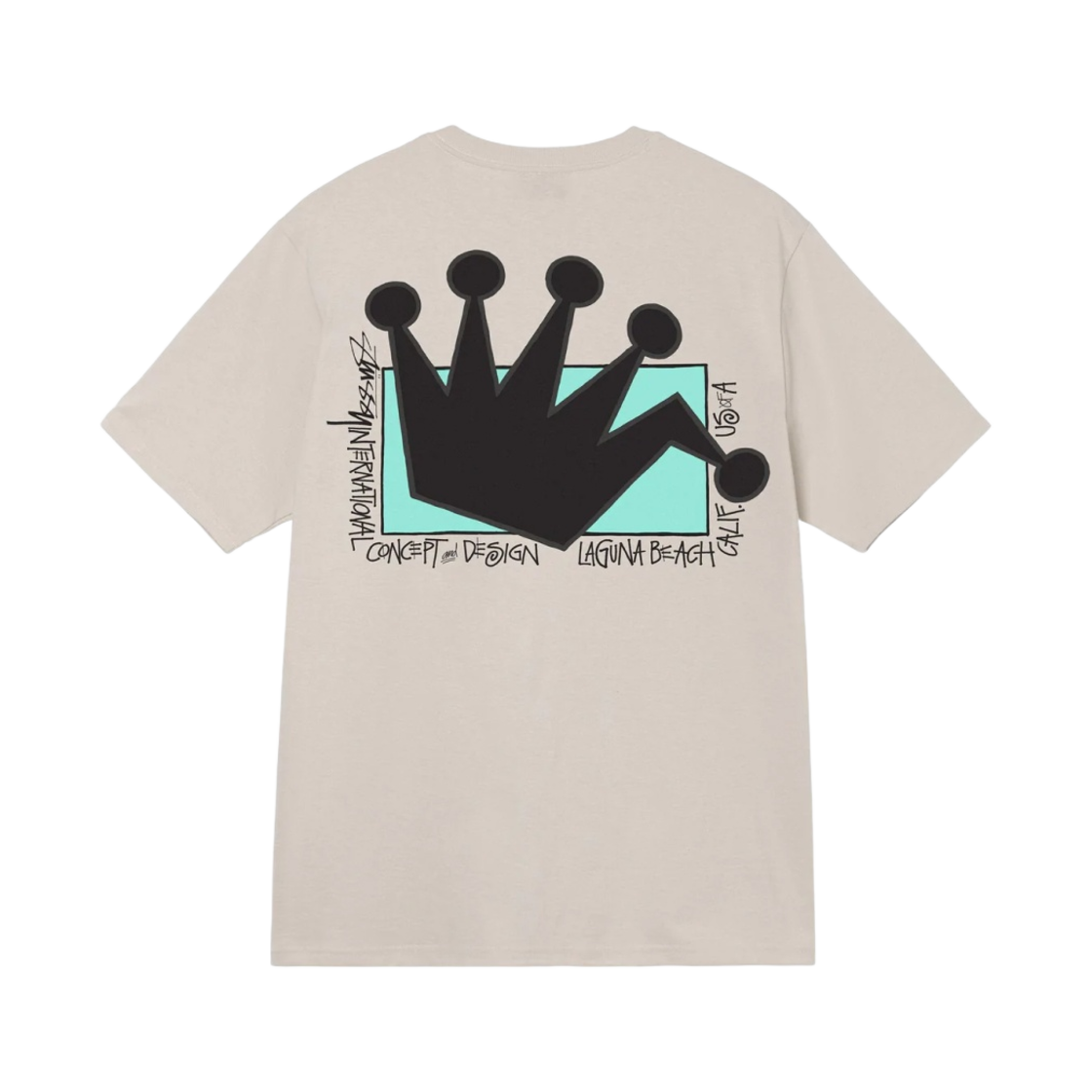 스투시 Lb 크라운 티셔츠 스모크(Stussy Lb Crown T-Shirt Smoke) - 1