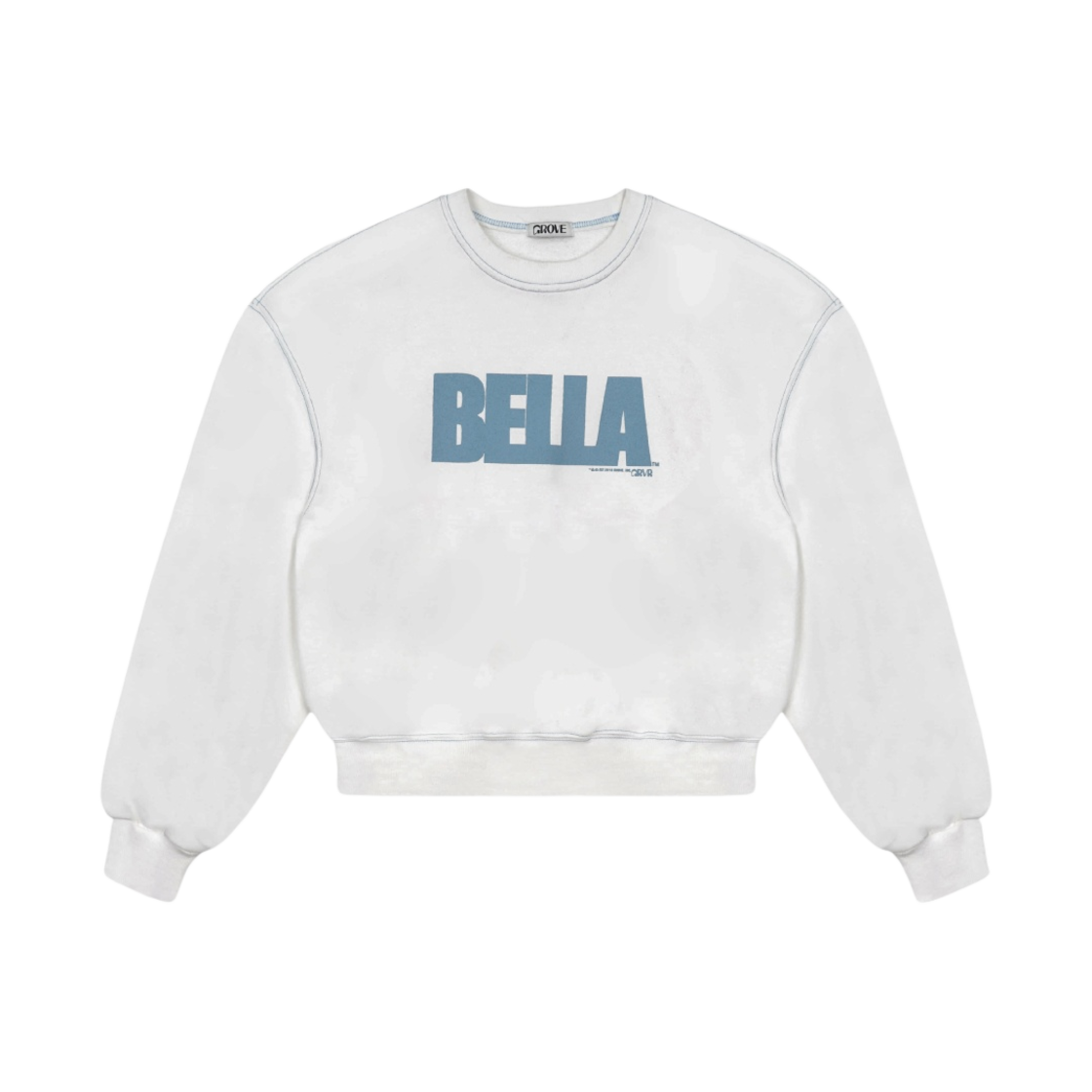(W) 그로브 벨라 스웨트셔츠 아이보리 - 23SS((W) Grove Bella Sweatshirt Ivory - 23SS)