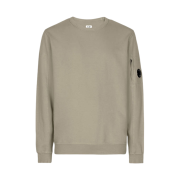 C.P. Company Light Fleece Crewneck Sweatshirt Seneka Rock Beige - 22SS