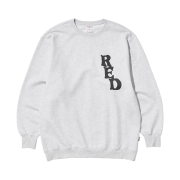 True Religion Red Crew Neck Melange Grey