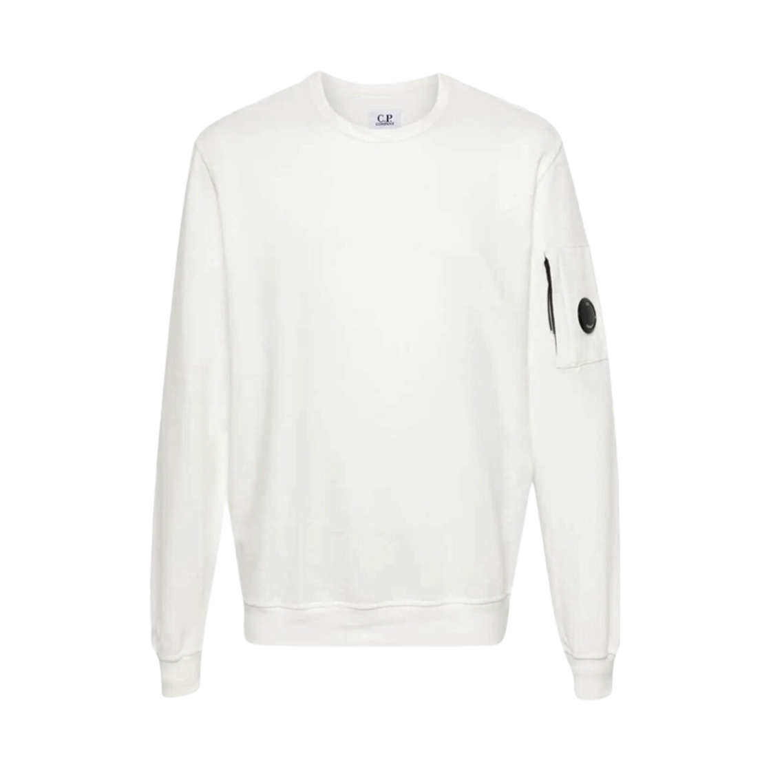 17CMSS019A002246G103 C.P. Company Light Fleece Crew Neck Sweatshirt White - 24FW