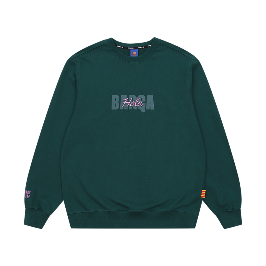 EBCBSWGR1 FC Barcelona Line Sweatshirt Green
