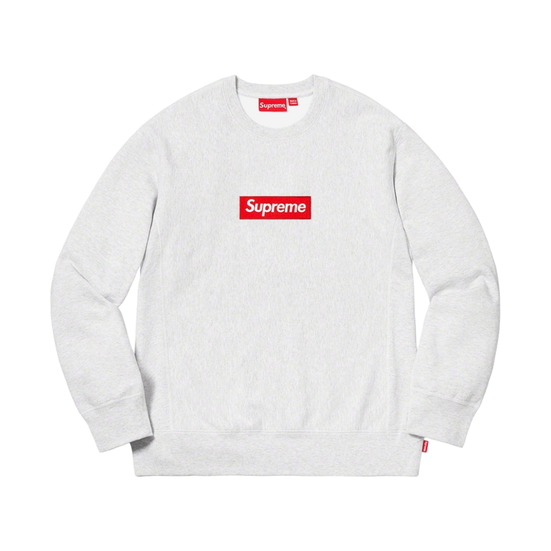 슈프림 박스로고 크루넥 애쉬 그레이 - 18FW
