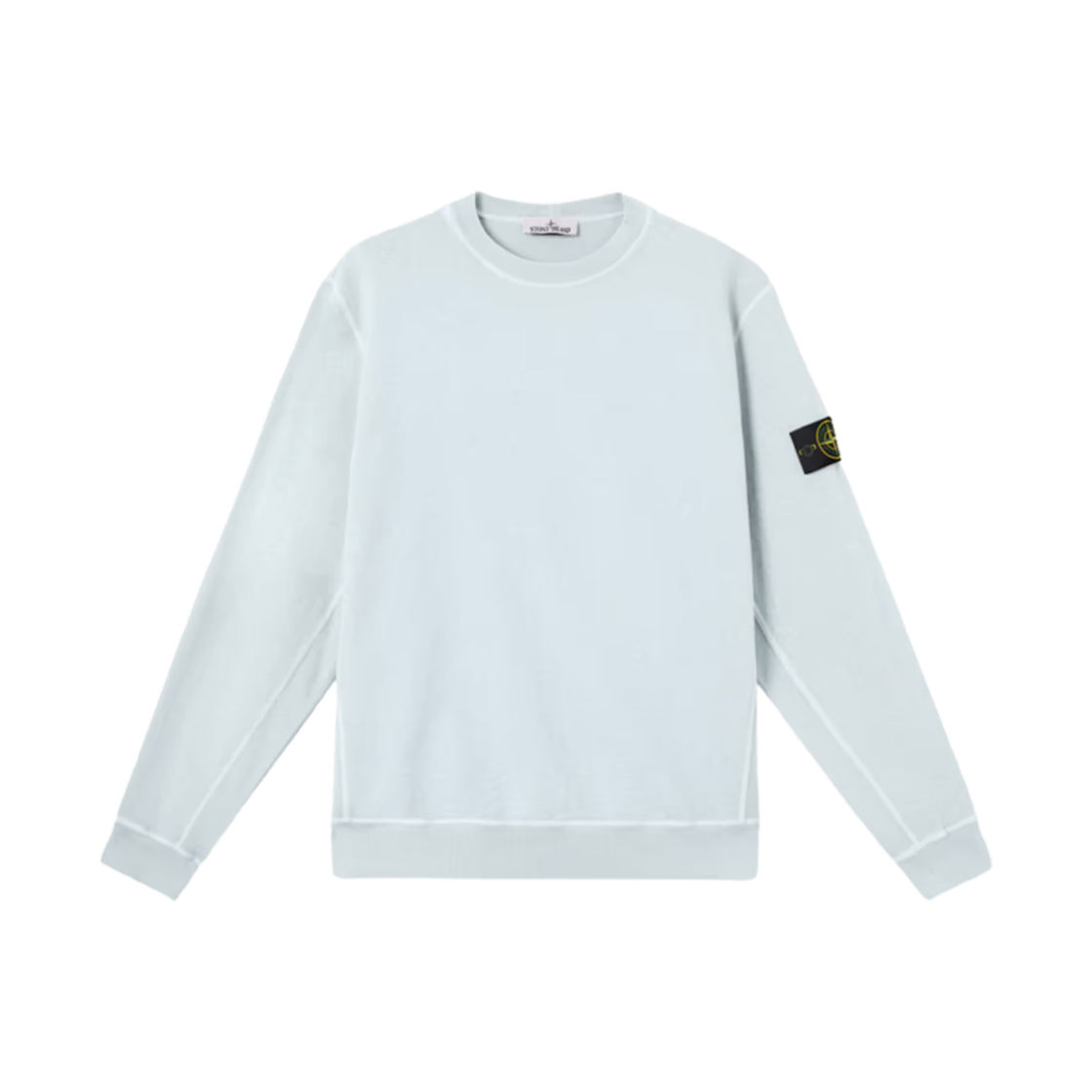 K1S1561000-20S0060-V0141 Stone Island 6100020 Malfile Fleece Old Effect Crewneck Sweatshirt with Slub Effect Sky Blue - 25SS