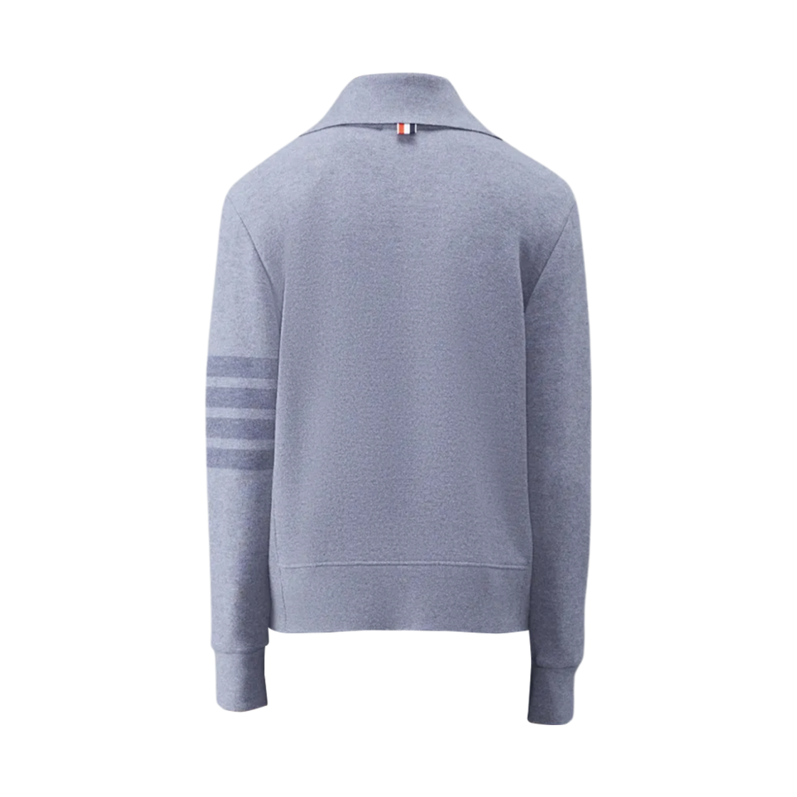 톰브라운 울 루프백 사선 퍼넬 넥 풀오버 라이트 그레이(Thom Browne Wool Loopback 4-Bar Funnel Neck Pullover Light Grey) - 2