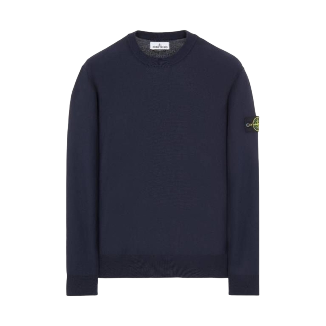 스톤 아일랜드 516B2 소프트 코튼 크루넥 니트 네이비 블루 - 22SS(Stone Island 516B2 Soft Cotton Crewneck Knit Navy Blue - 22SS) - 1