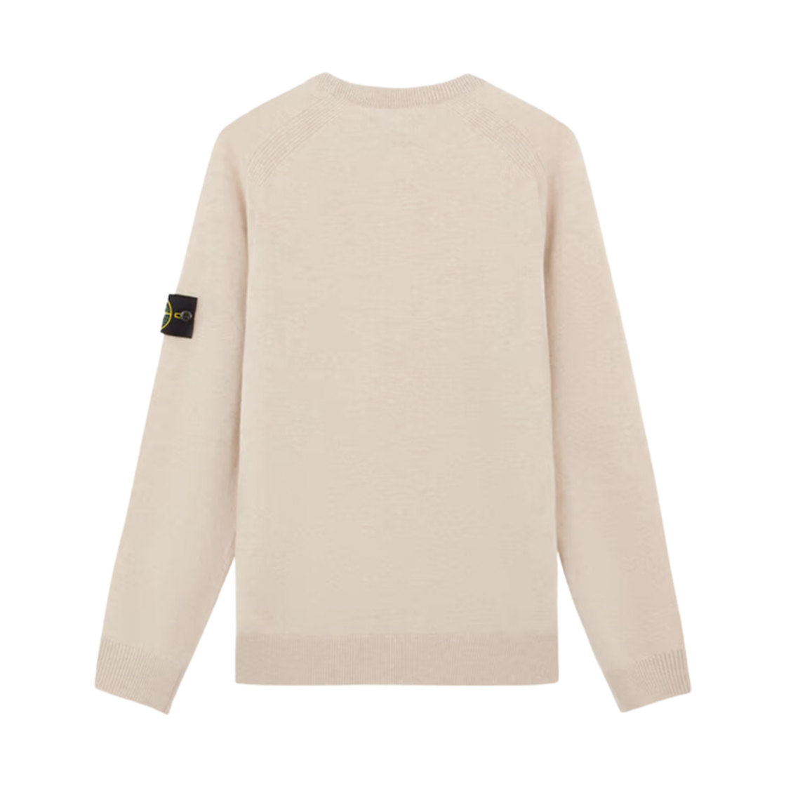 스톤 아일랜드 523B4 라이트 RWS 질롱 울 루즈 핏 니트 오프 화이트 멜란지 - 24FW(Stone Island 523B4 Light RWS Geelong Wool Loose Fit Knit Off White Melange - 24FW) - 2