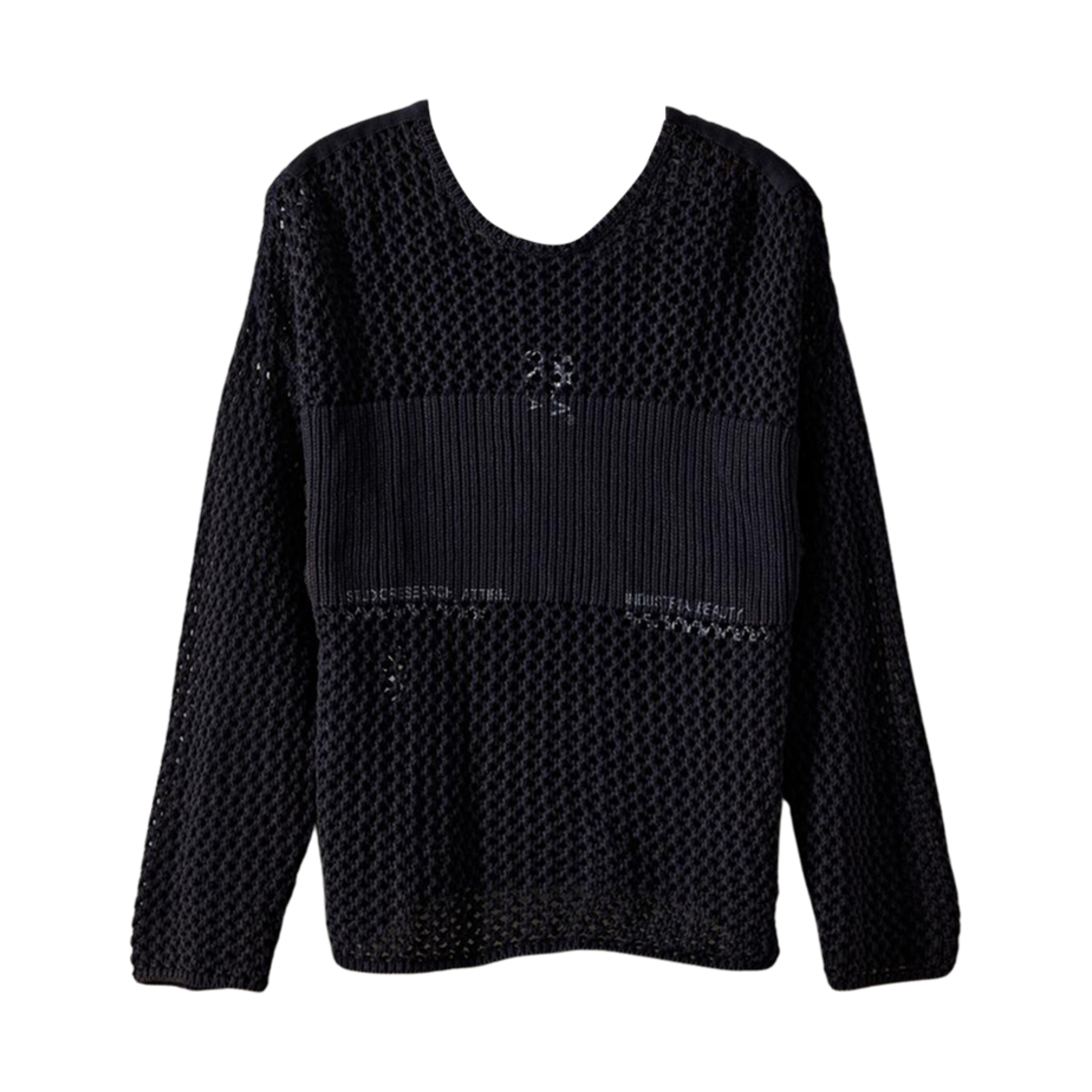 자라 x SR_A 오픈 니트 스웨터 네이비 블루(Zara x SR_A Open Knit Sweater Navy Blue)