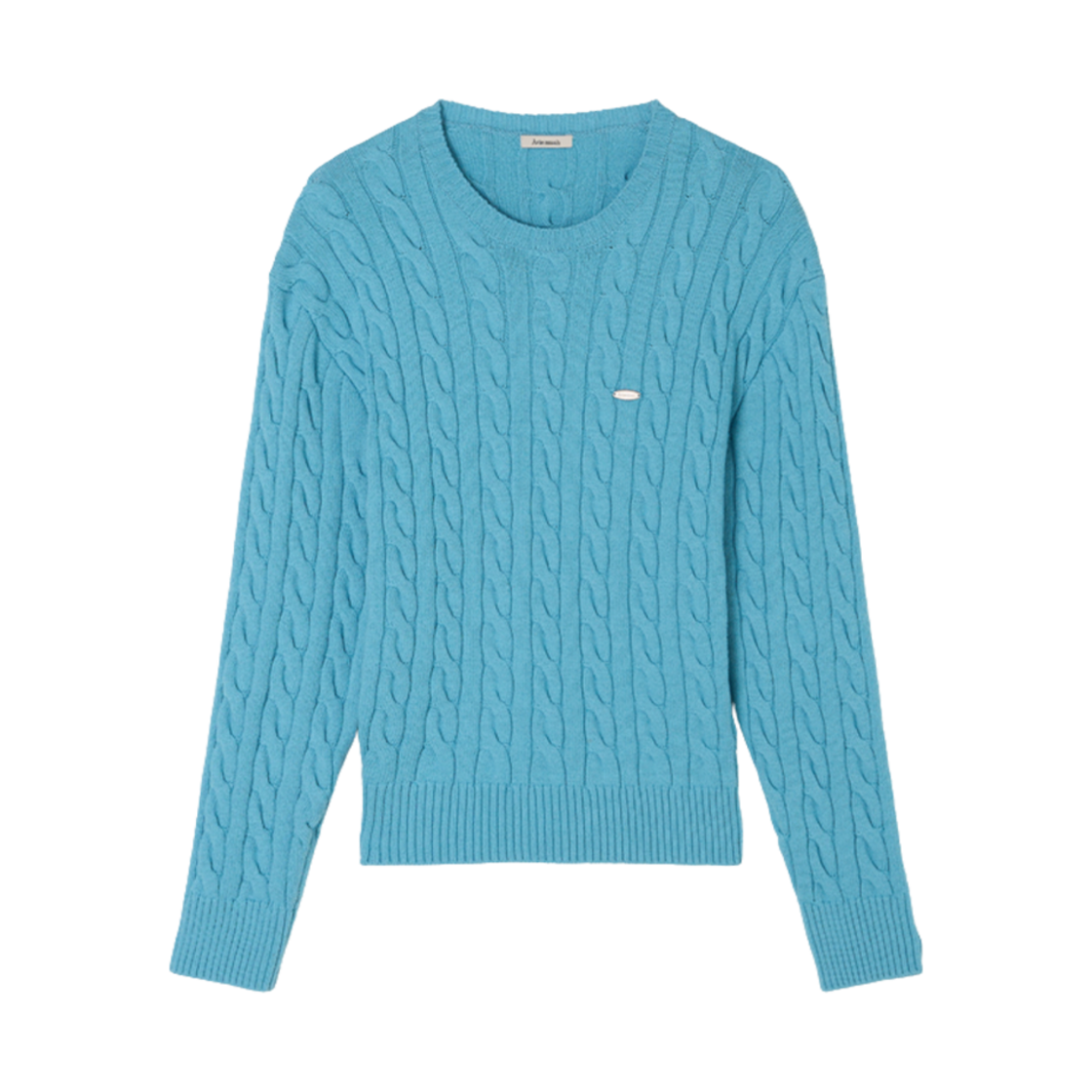 - Aviemuah Classic Cable Sweater Blue