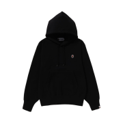 (W) BAPE Ape Head One Point Pullover Hoodie Black