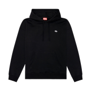 Diesel S-Rob-Hood-Doval-PJ Hoodie with Oval D Patch Black