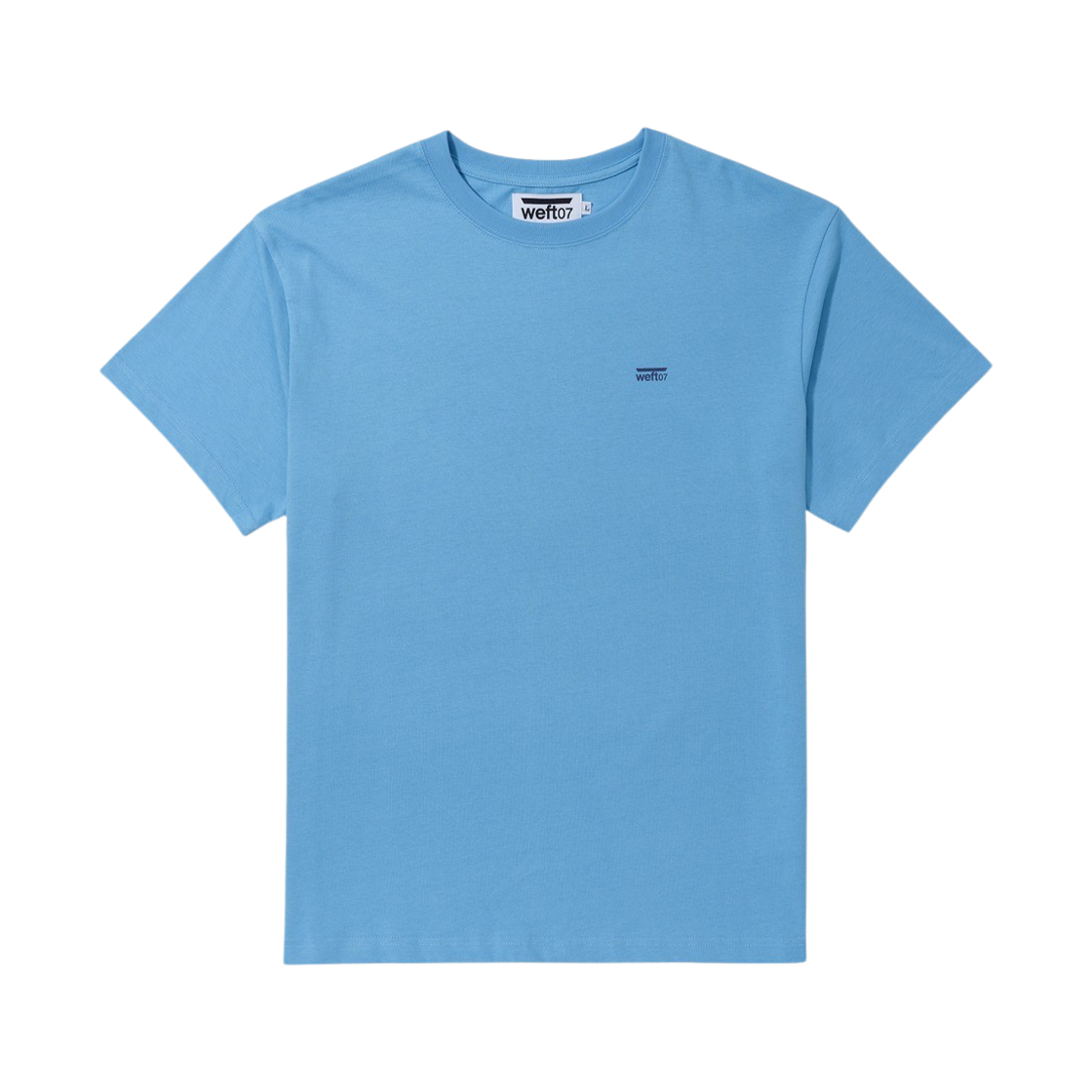웨프트07 로고 티셔츠 스카이 블루(Weft07 Logo T-Shirt Sky Blue)