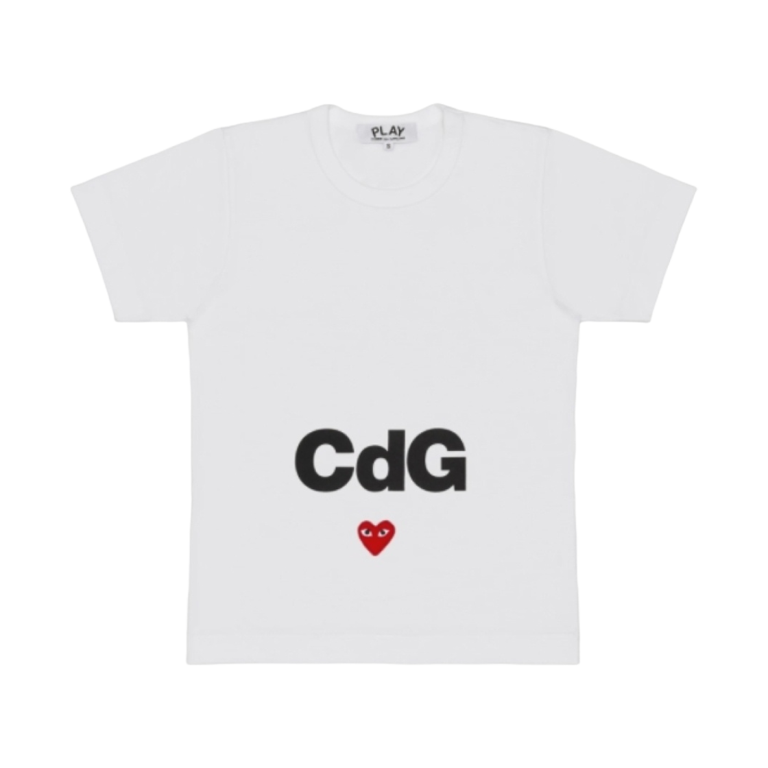플레이 꼼데가르송 x CDG 티셔츠 화이트