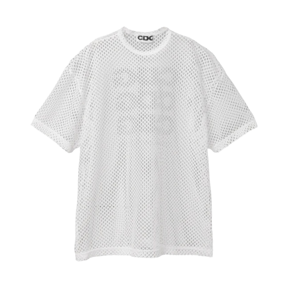 CDG 오버사이즈 메쉬 티셔츠 화이트(CDG Oversized Mesh T-Shirt White)