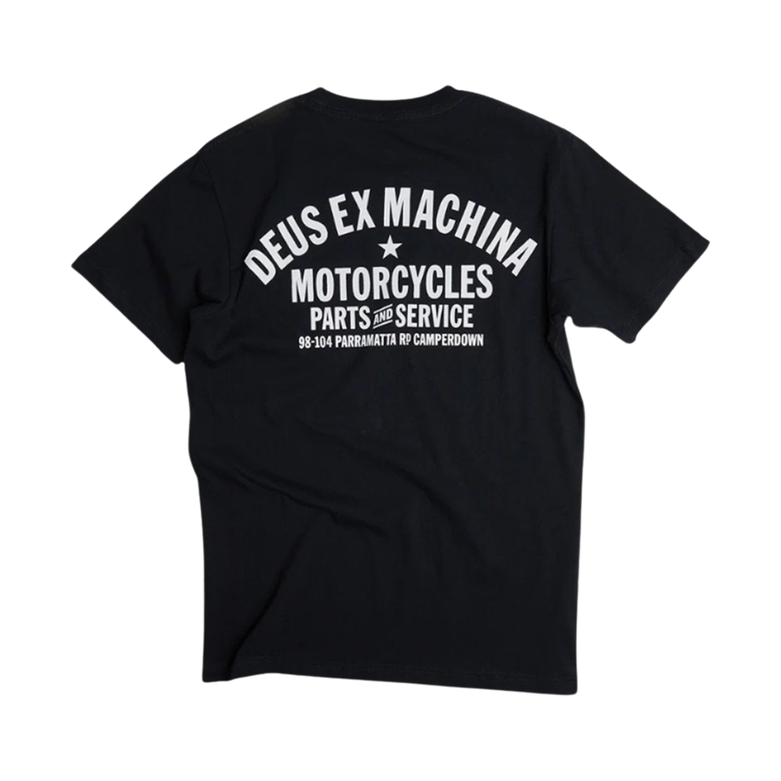 DMW41808A-BLK Deus Ex Machina Camperdown Address T-Shirt Black