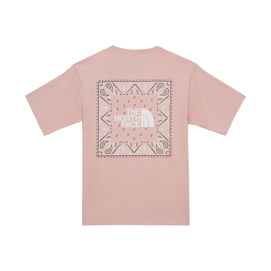 노스페이스 반다나 숏슬리브 라운드 티셔츠 페일 핑크 - 25SS(The North Face Bandana S/S Round T-Shirt Pale Pink - 25SS) - 2