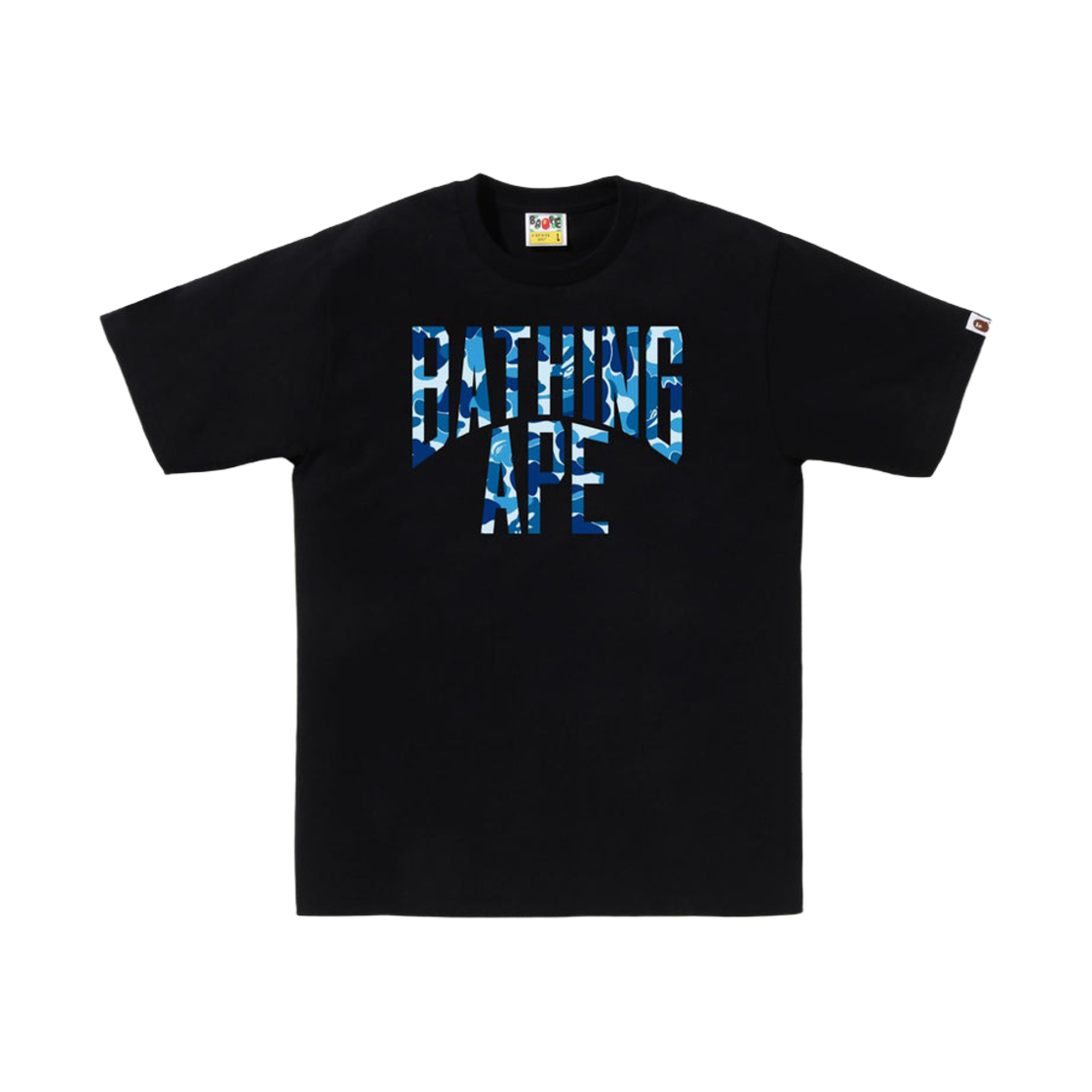 - BAPE ABC Camo NYC Logo T-Shirt Black Blue
