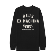 Deus Ex Machina Seoul College Long Sleeve T-Shirt Black