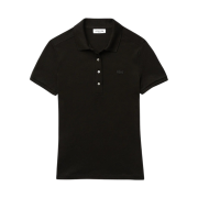 (W) Lacoste Slim Fit Stretch Cotton Pique Polo Shirt Black
