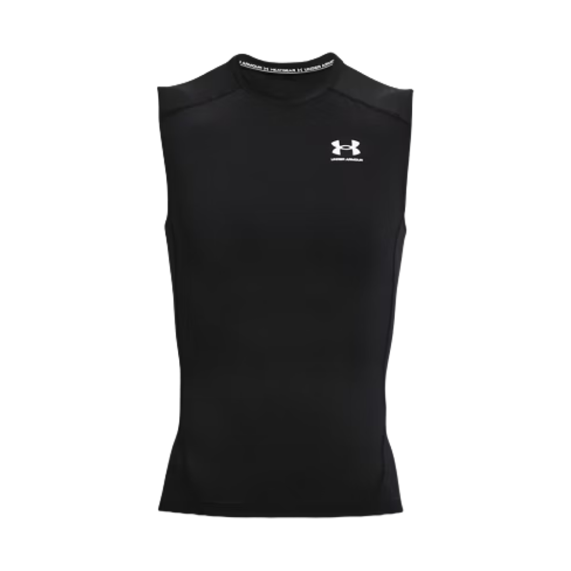 언더아머 히트기어 슬리브리스 블랙