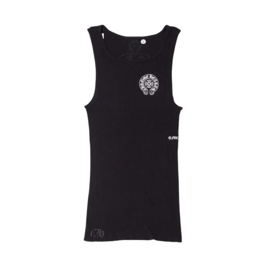 Chrome Hearts Horseshoe Fuck You Logo Tank Top Black