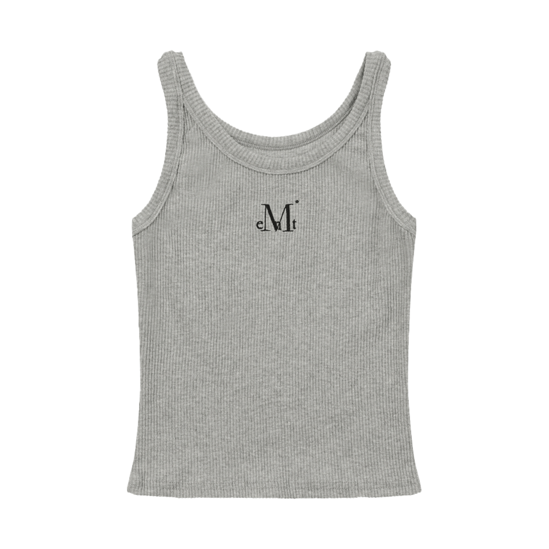 무센트 백 디테일 시그니처 슬리브리스 나시 그레이(MUCENT Back Detail Signature Sleeveless Gray) - 1