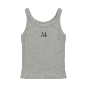 MUCENT Back Detail Signature Sleeveless Gray