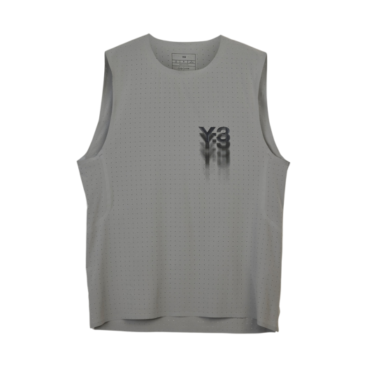 Y-3 Running Tank Top Charcoal Solid Grey