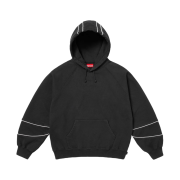 Supreme Paneled Hooded Sweatshirt Black - 25SS