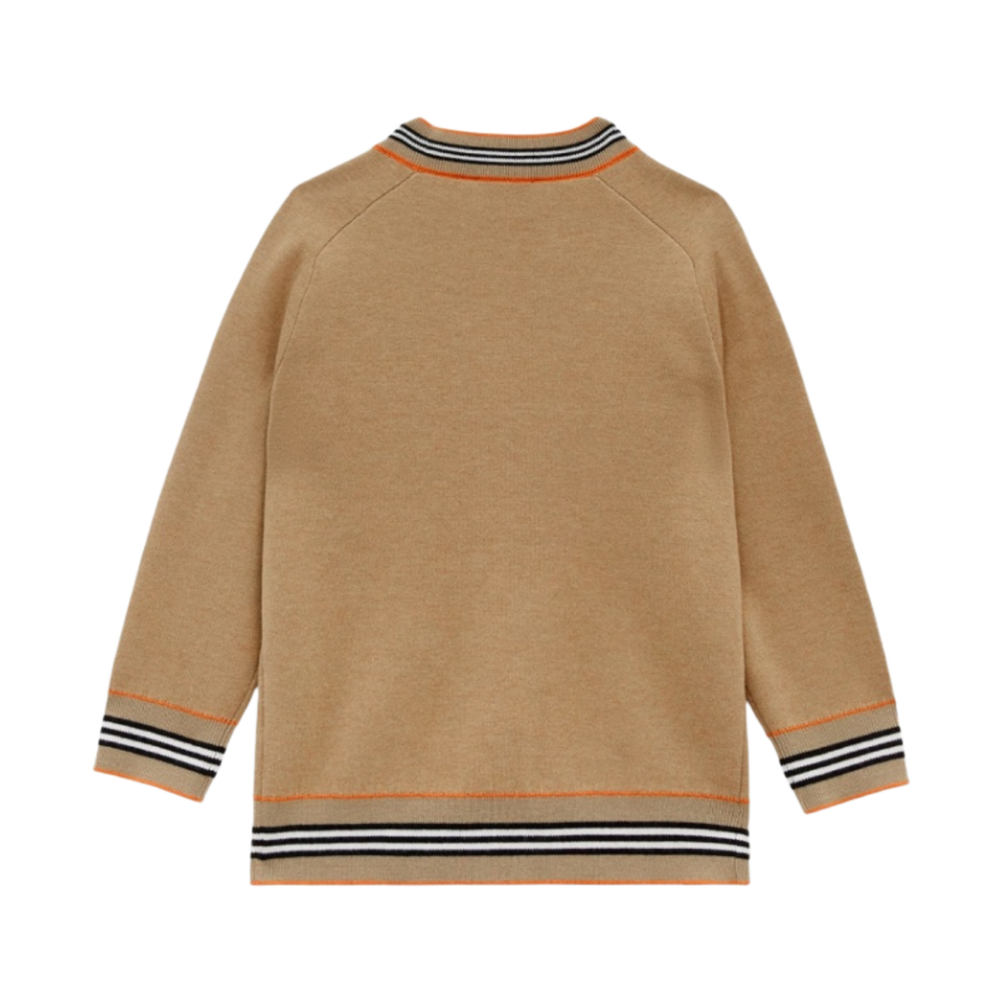 (Kids) 버버리 토마스 베어 모티프 코튼 캐시미어 블렌드 가디건 아카이브 베이지((Kids) Burberry Thomas Bear Motif Cotton Cashmere Blend Cardigan Archive Beige) - 2