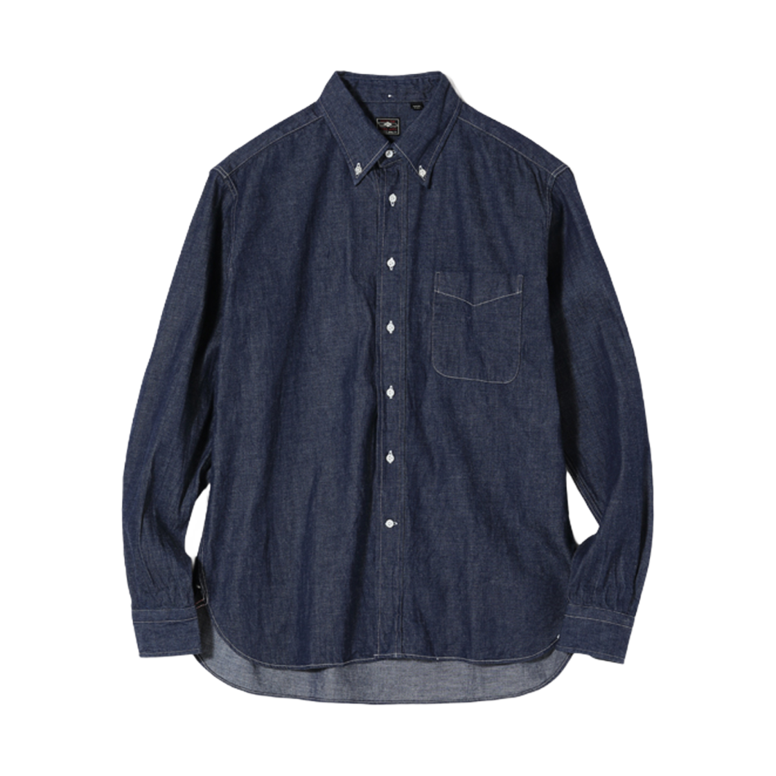 슈가 케인 8.5온즈 셀비지 데님 버튼 다운 셔츠 원 워시(Sugar Cane 8.5 oz. Selvedge Denim Button Down Shirt One Wash)