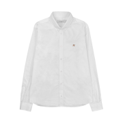 Maison Kitsune Fox Head Embroidery Classic Shirt White