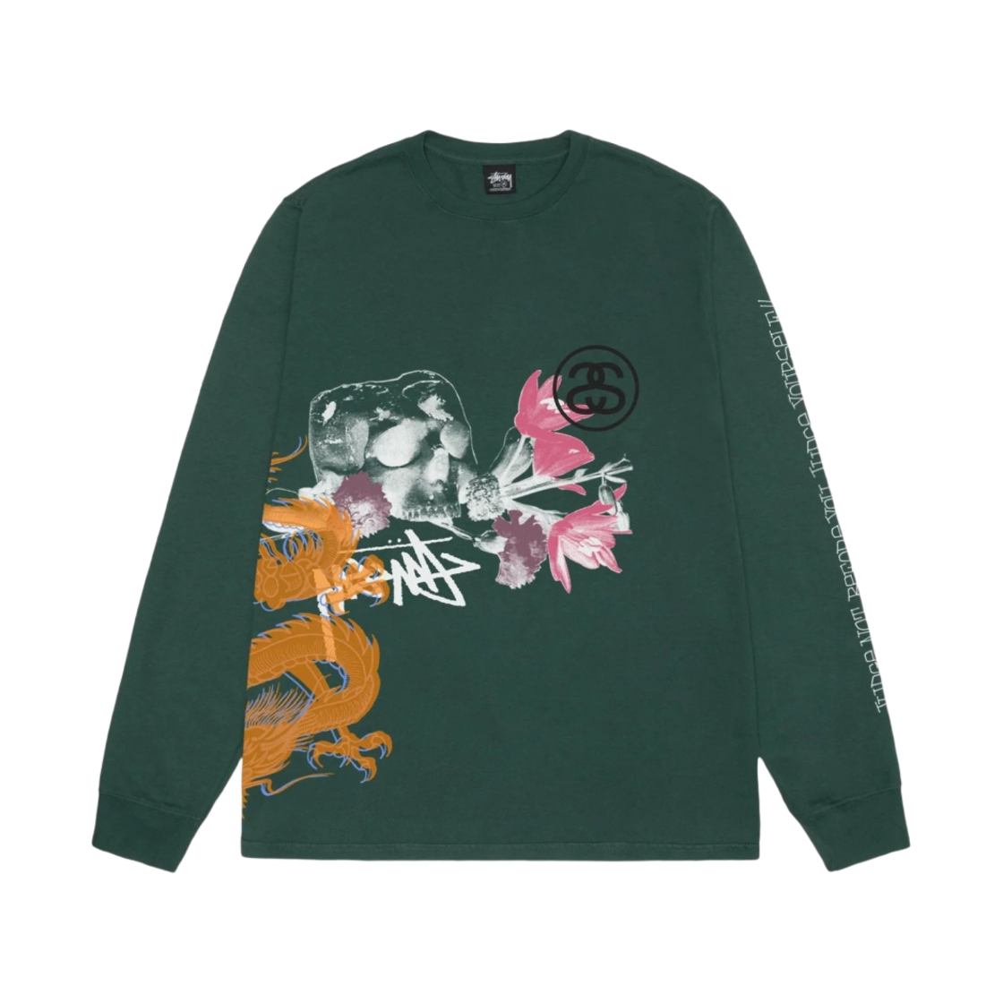 스투시 스트라이크 피그먼트 다이드 롱슬리브 티셔츠 포레스트(Stussy Strike Pigment Dyed LS T-Shirt Forest) - 2
