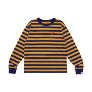 Human Made Striped L/S T-Shirt Beige
