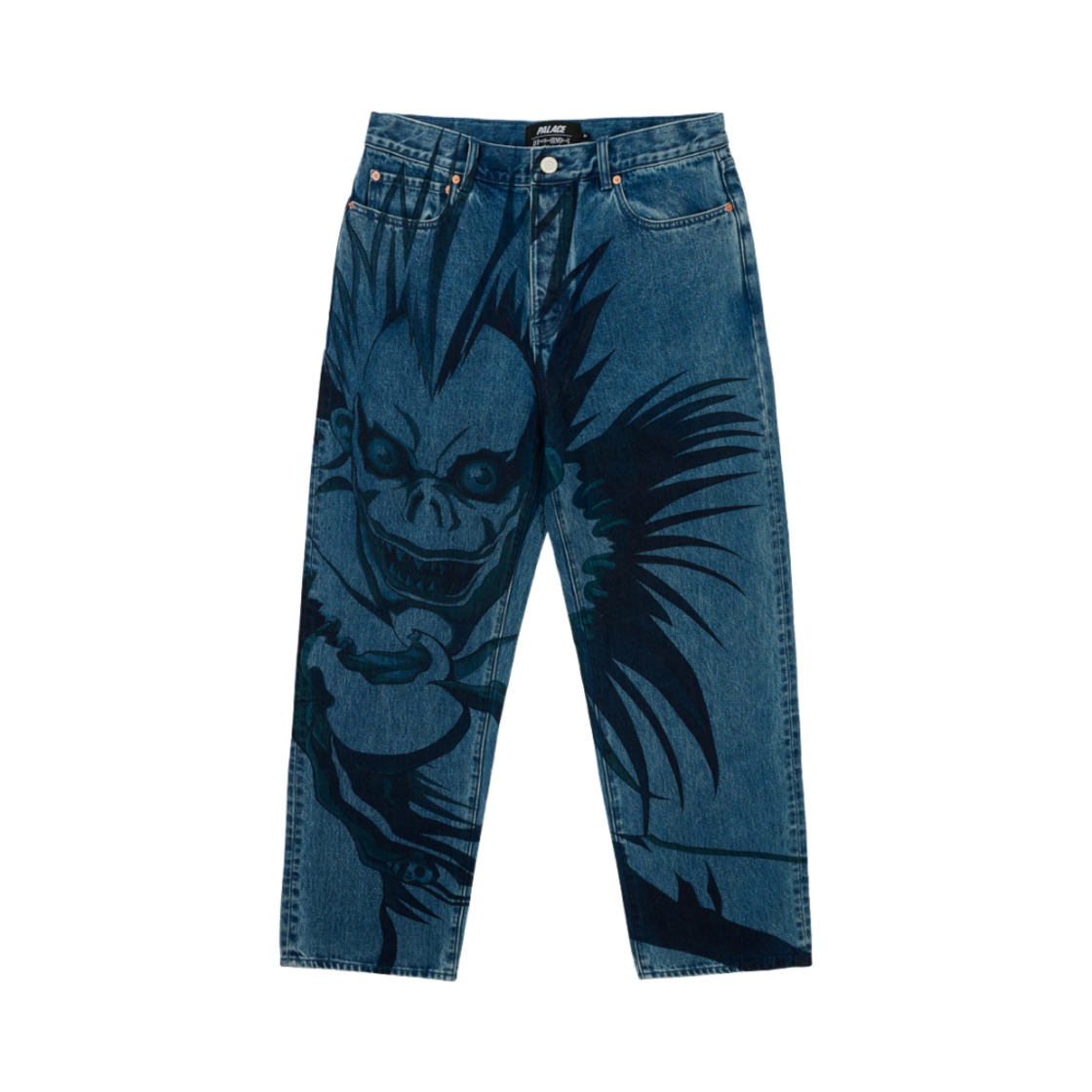 팔라스 x 데스 노트 류크 P45 진 스톤 워시 - 25SS(Palace x Death Note Ryuk P45 Jean Stone Wash - 25SS)