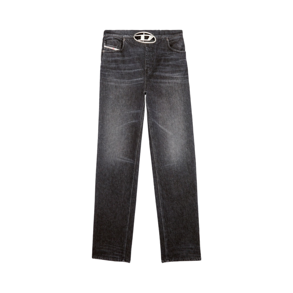 A103860CKAH-02 Diesel D-Rekiv 0ckah Straight Jeans 1955 Black Dark Grey