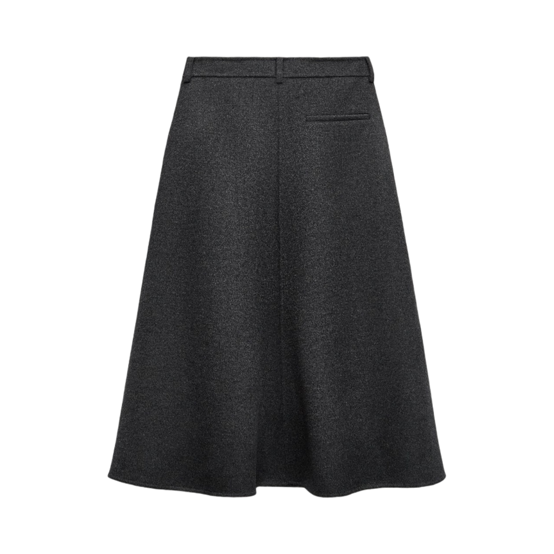 (W) 자라 ZW 울 블렌드 케이프 스커트 다크 그레이((W) Zara ZW Wool Blend Cape Skirt Dark Grey) - 2