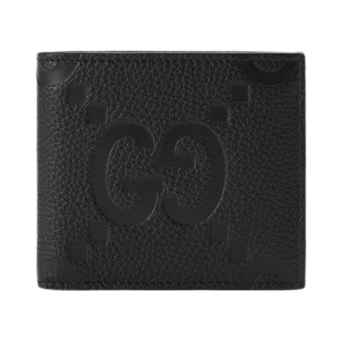 구찌 점보 GG 코인 지갑 블랙 레더(Gucci Jumbo GG Coin Wallet Black Leather) - 1