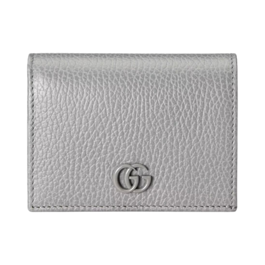 456126-17WEN-1711 Gucci GG Marmont Leather Card Case Wallet Dark Grey