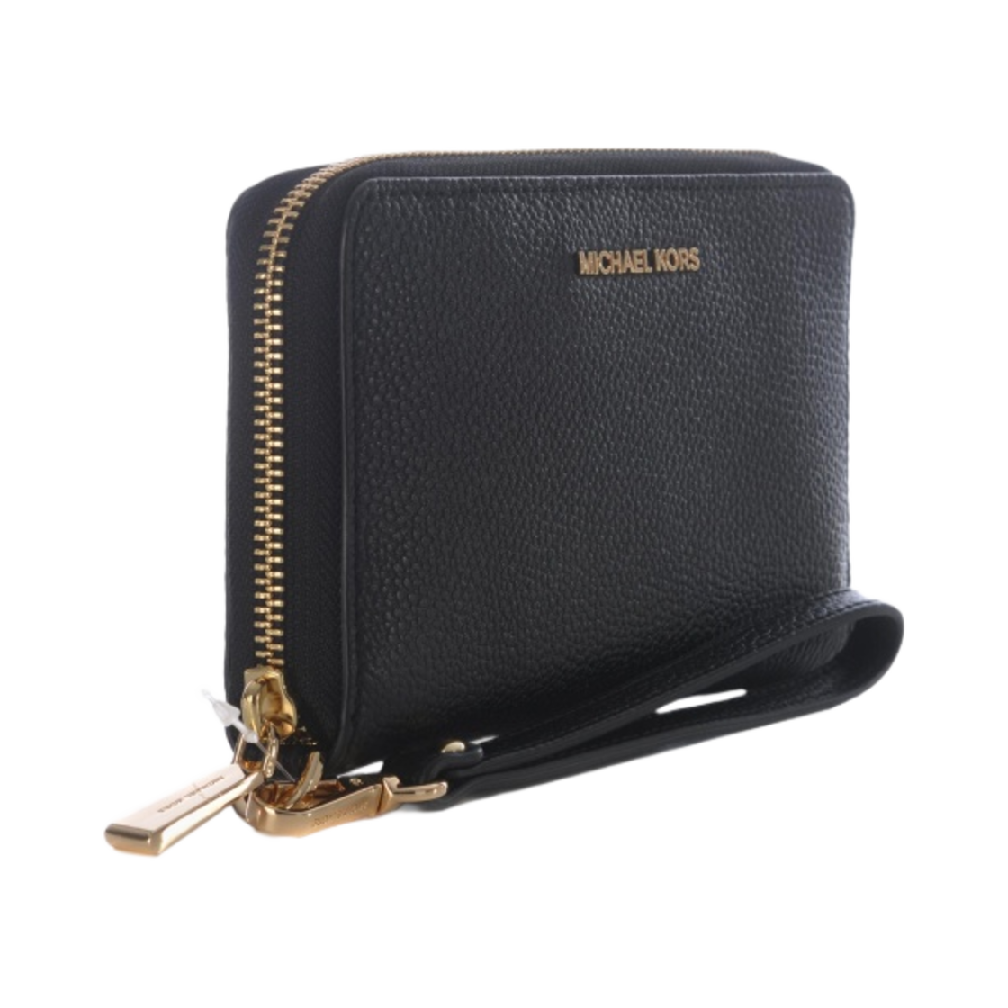 마이클 코어스 라지 페블 레더 스마트폰 리스틀릿 블랙(Michael Kors Large Pebbled Leather Smartphone Wristlet Black) - 2